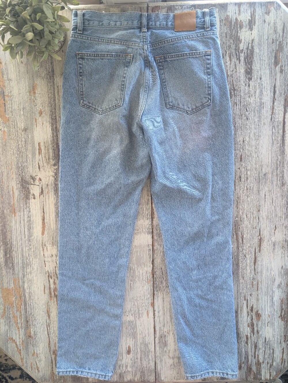 Anine Bing Brenda Mid Rise Distressed Jeans Women's 28 - Picture 8 of 10